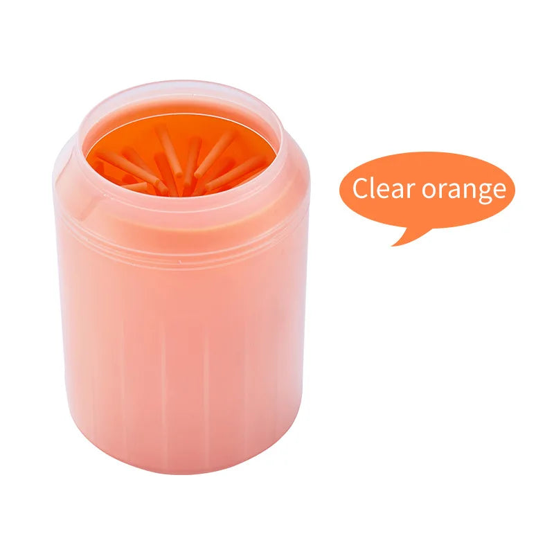 Pet Paw Cleaner Cup with Soft Silicone Bristles, Medium — Muddy Paw Washer
