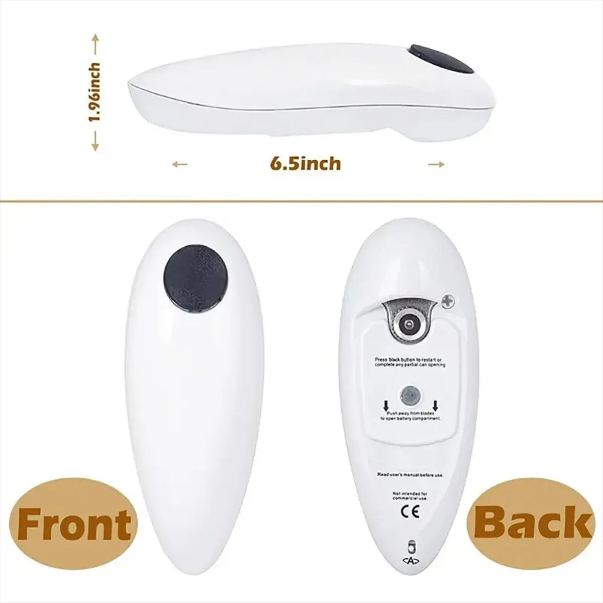 One-Touch Automatic Can & Jar Opener