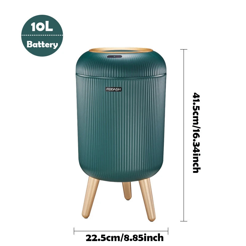 Motion-Sensor Trash Can — 10L Touchless Bin