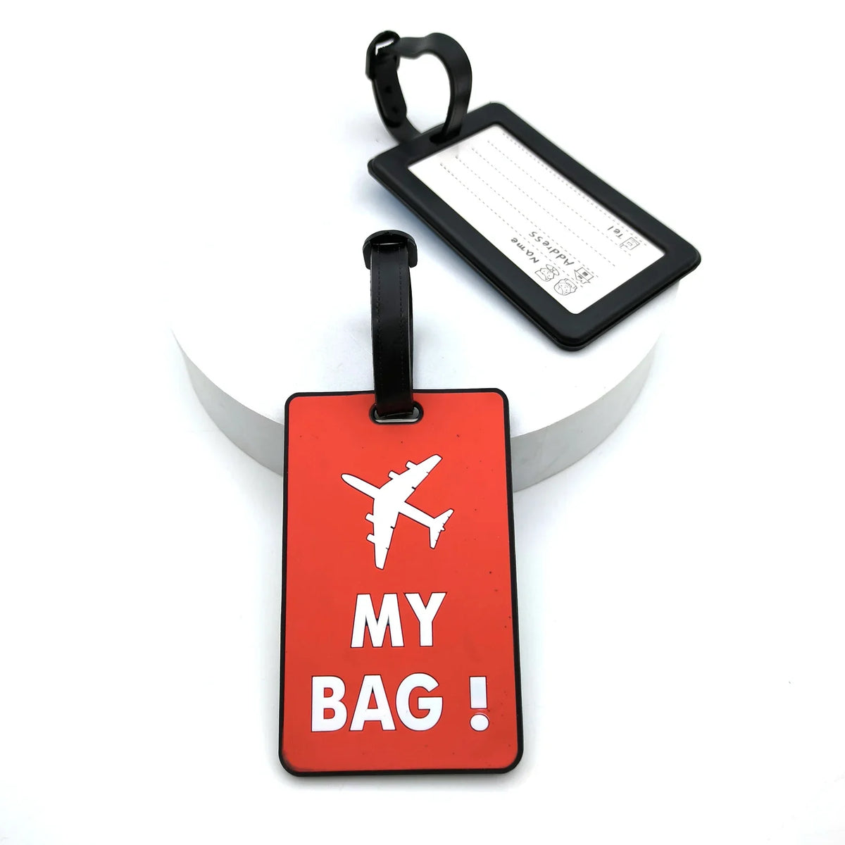 Silicone Luggage Tag — Durable ID Bag Tag for Suitcases & Backpacks