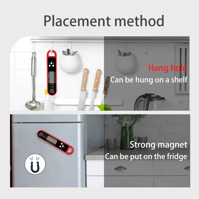 Instant-Read Digital Meat Thermometer — Waterproof