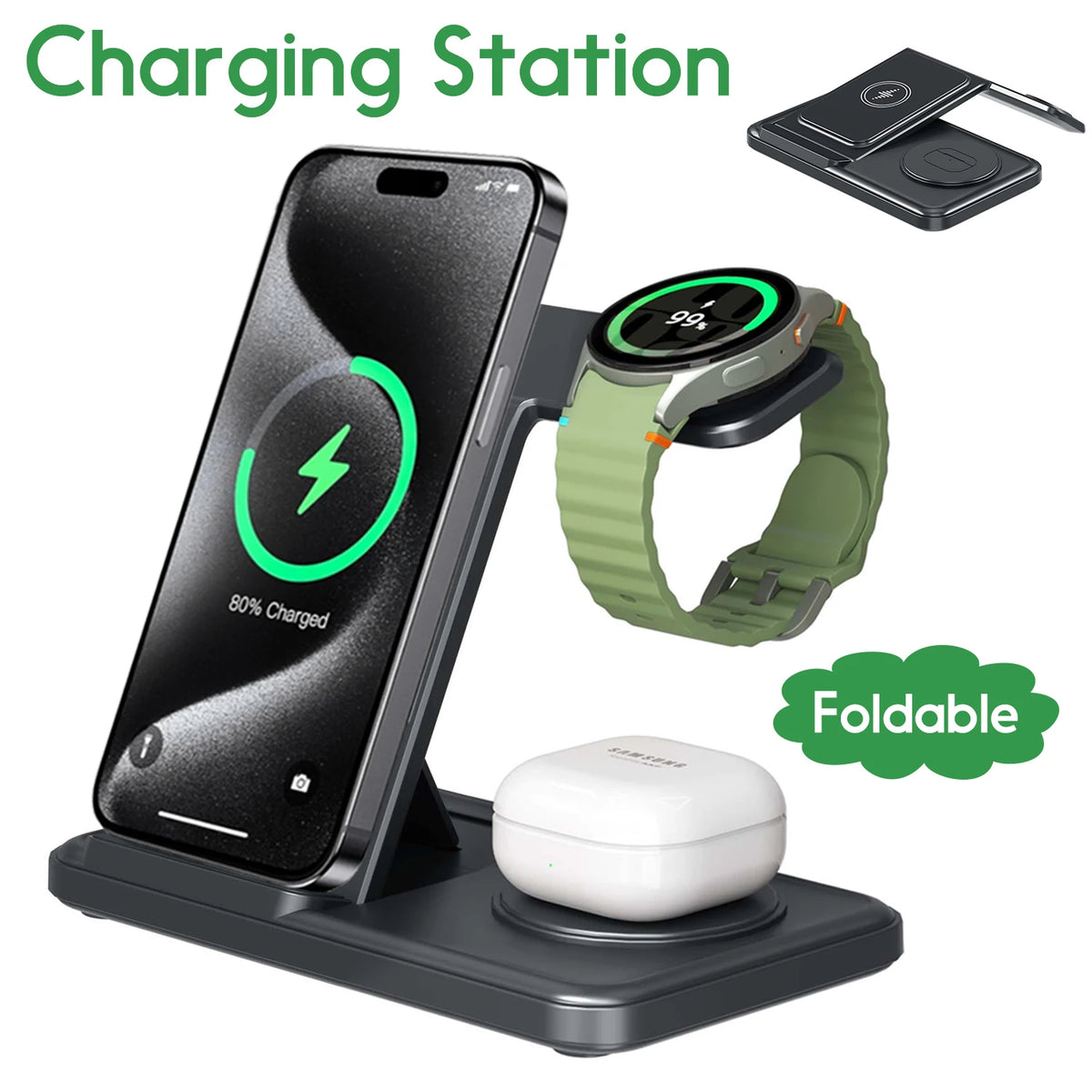 3-in-1 Wireless Charging Station