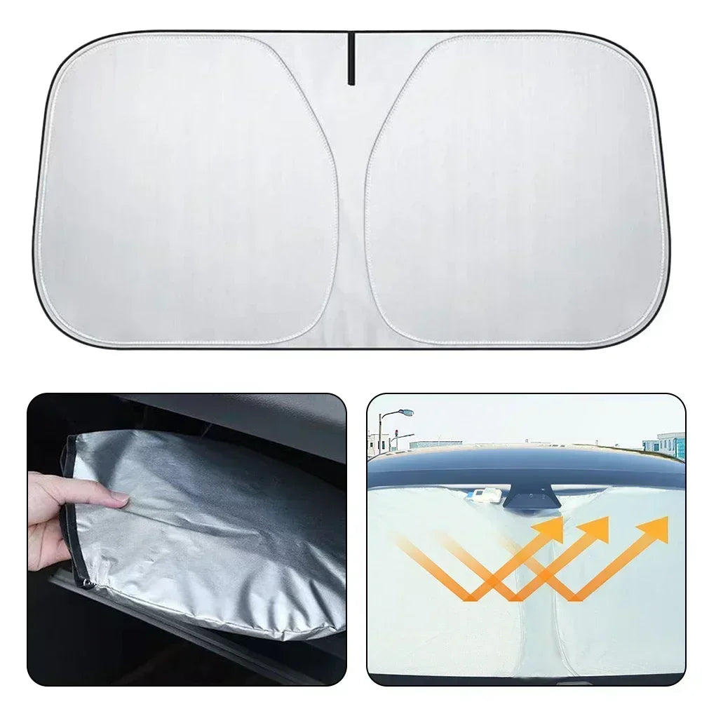 Foldable Car Windshield Sun Shade – UV Protection Heat Blocker