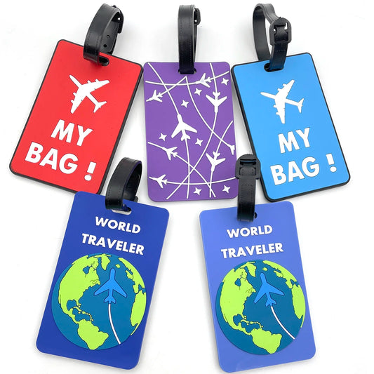Silicone Luggage Tag — Durable ID Bag Tag for Suitcases & Backpacks