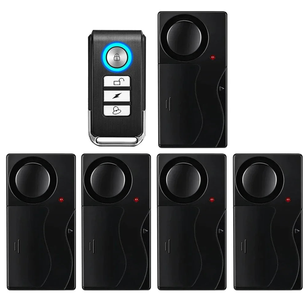 Wireless Vibration Alarm with Remote — 110dB