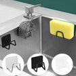 Adhesive Stainless-Steel Sponge & Dishcloth Holder Rack for Kitchen Sink