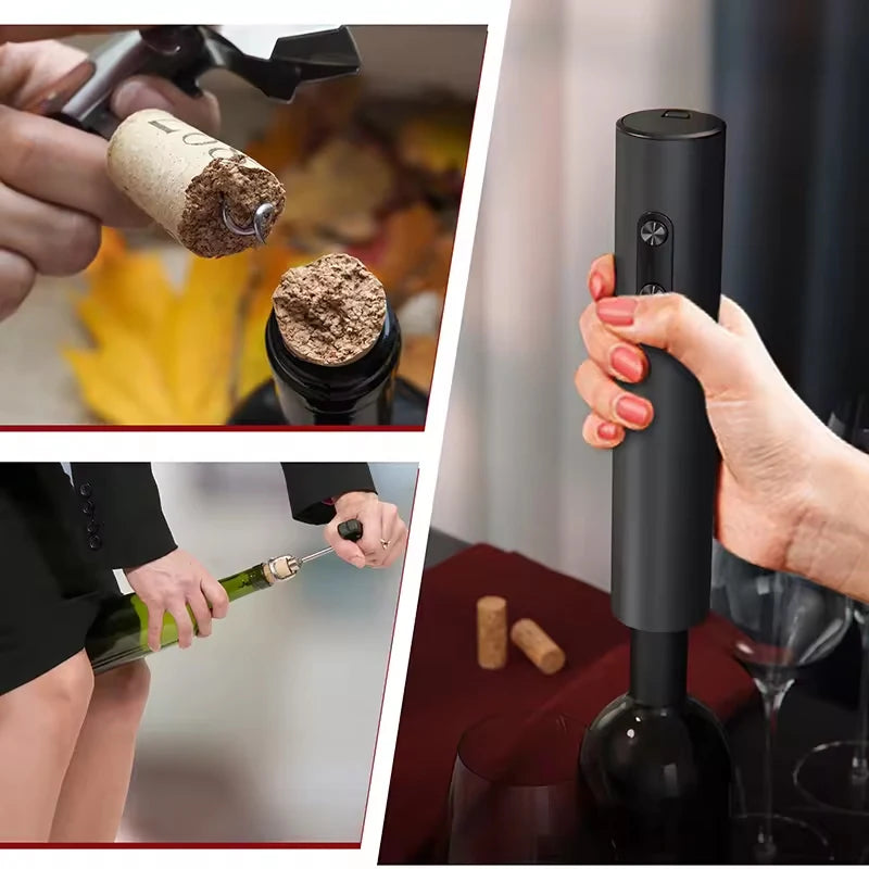 Electric Wine Opener Set with Accessories