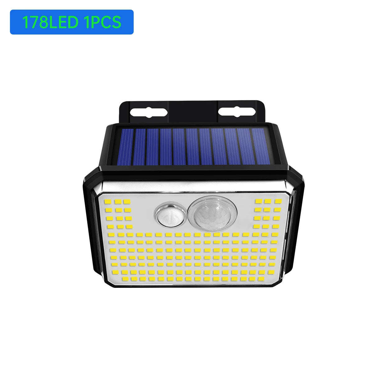 148-LED Solar Motion-Sensor Outdoor Wall Light — 3 Modes, IP65 Waterproof
