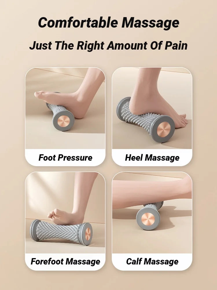 Spiky Handheld Muscle Roller — Portable Manual Massage Roller Ball