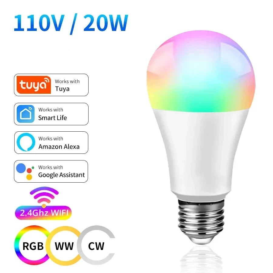 Tuya Smart RGB LED Bulb — WiFi, Voice Control