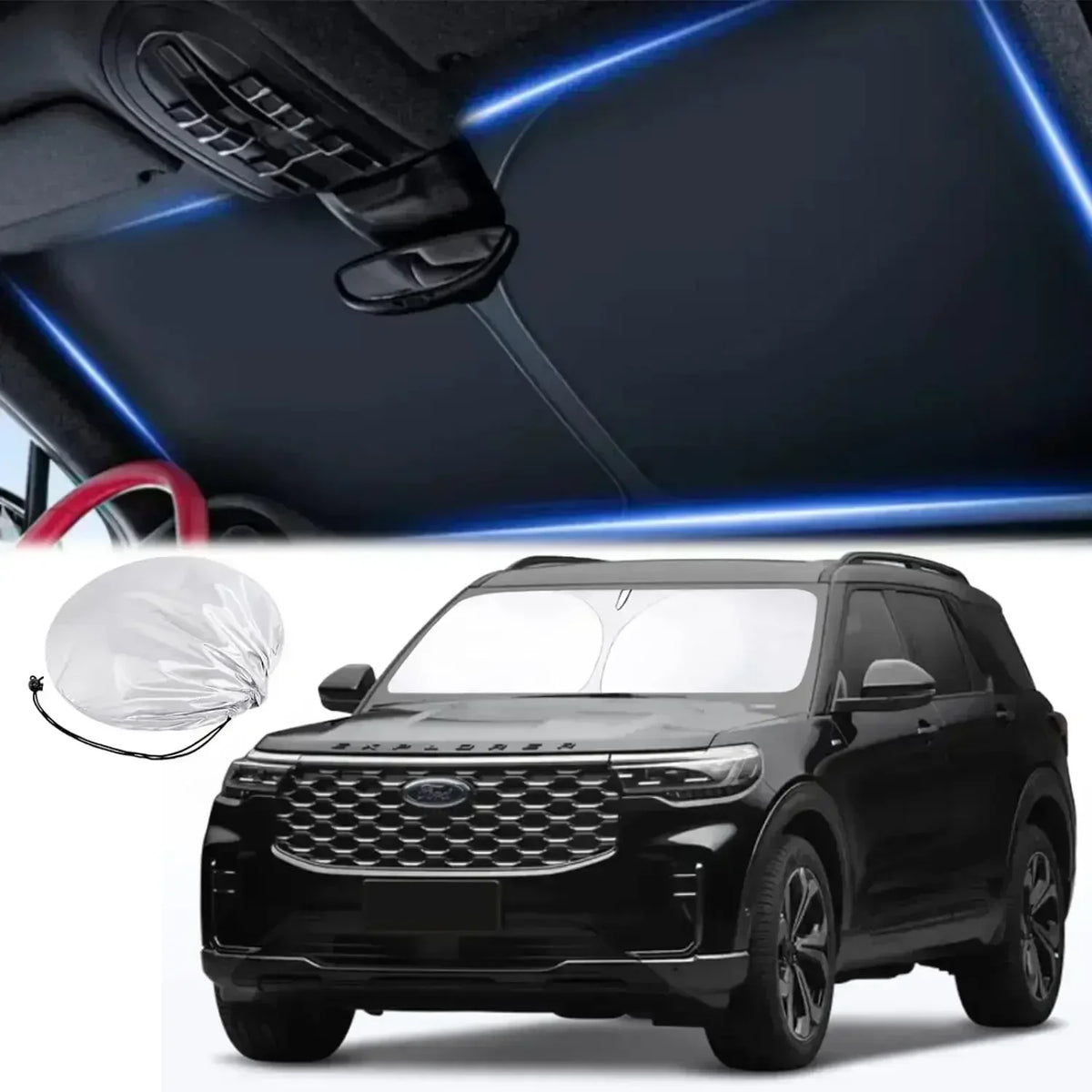 Foldable Car Windshield Sun Shade – UV Protection Heat Blocker