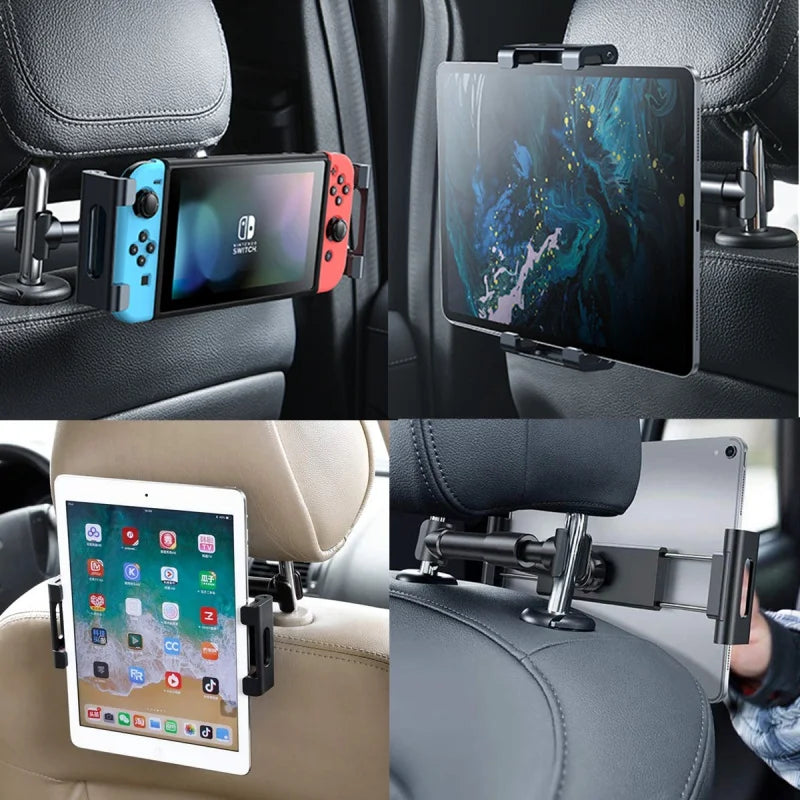 Universal Car Headrest Phone & Tablet Holder – Adjustable Backseat Mount