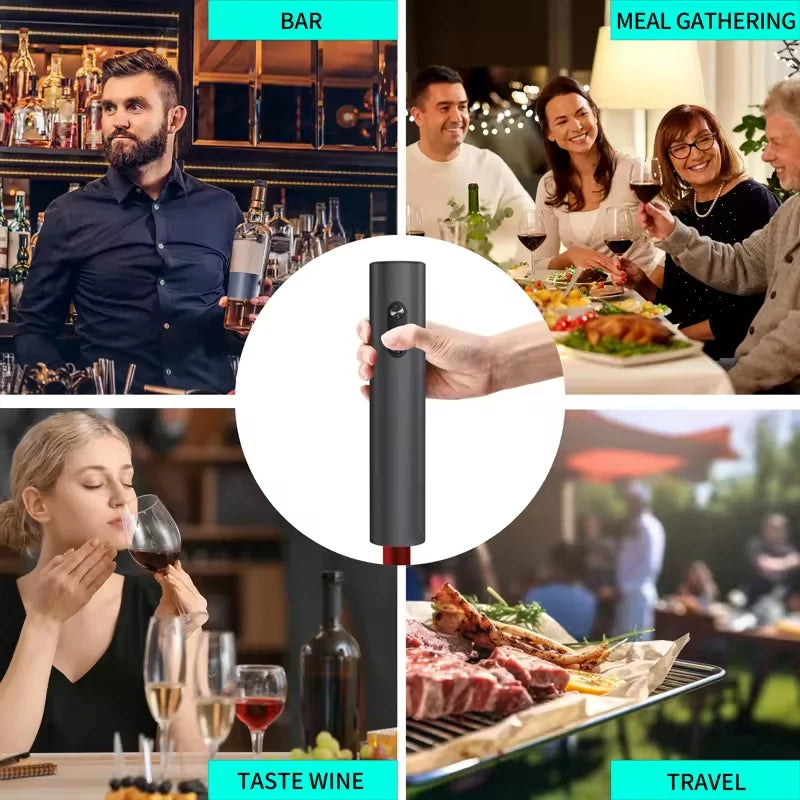 Electric Wine Opener Set with Accessories