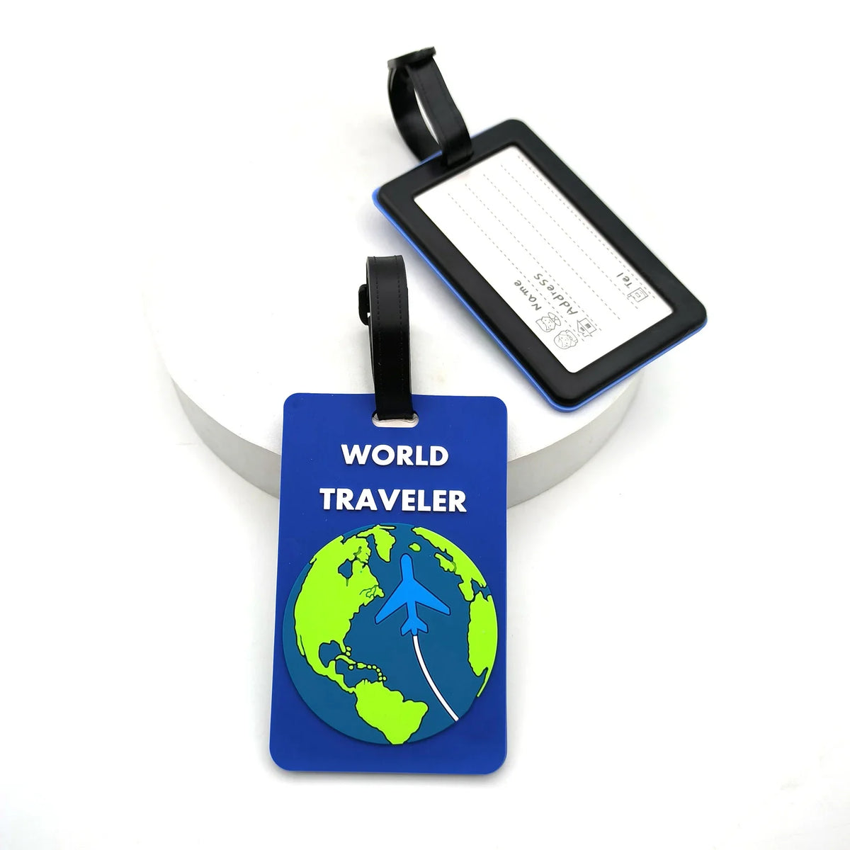 Silicone Luggage Tag — Durable ID Bag Tag for Suitcases & Backpacks