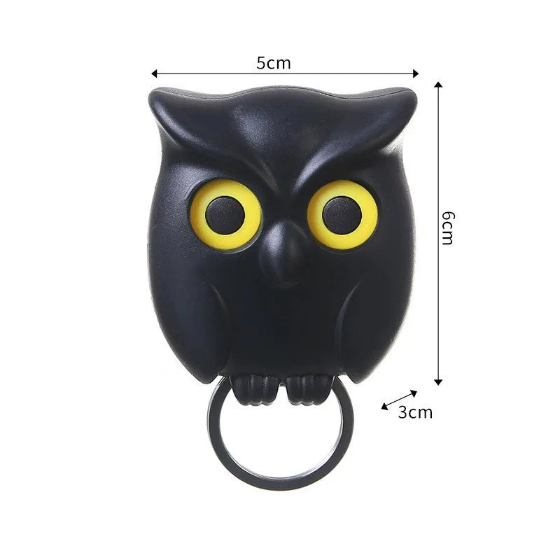 Magnetic Owl Wall Key Holder — Cute Bird Hook for Keys & Entryway