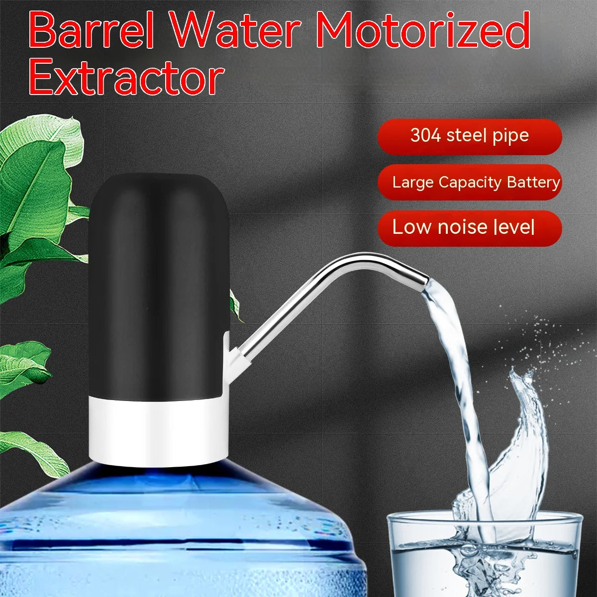 Rechargeable Gallon Water Dispenser Pump — USB Electric Drinking-Water Pump