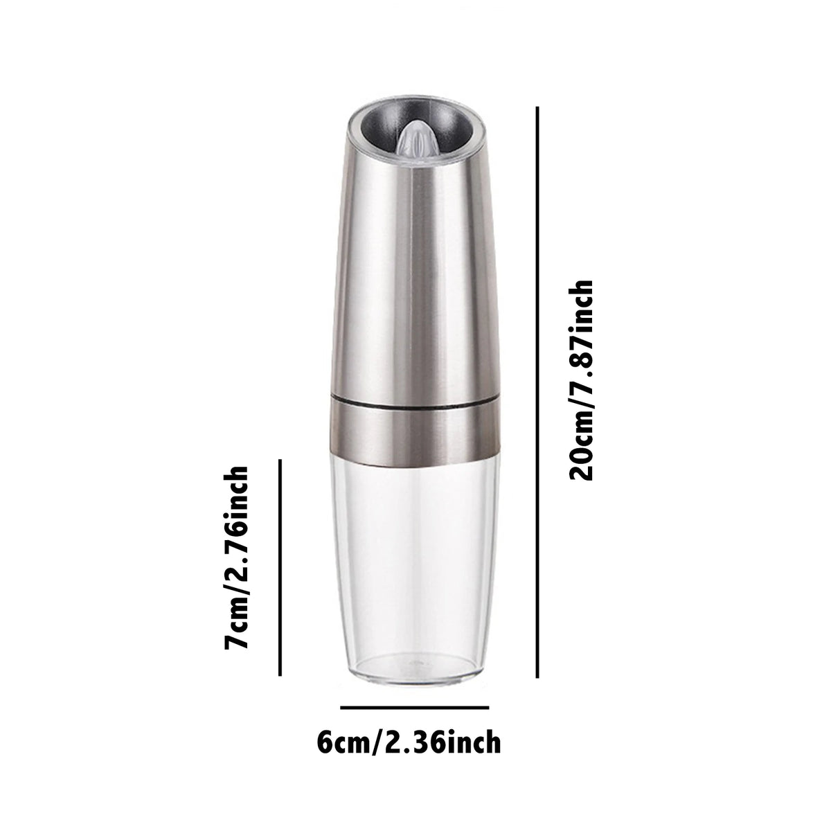 Gravity Electric Salt & Pepper Grinder — Automatic One-Hand Mill