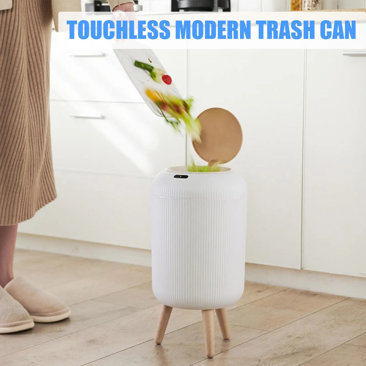 Motion-Sensor Trash Can — 10L Touchless Bin