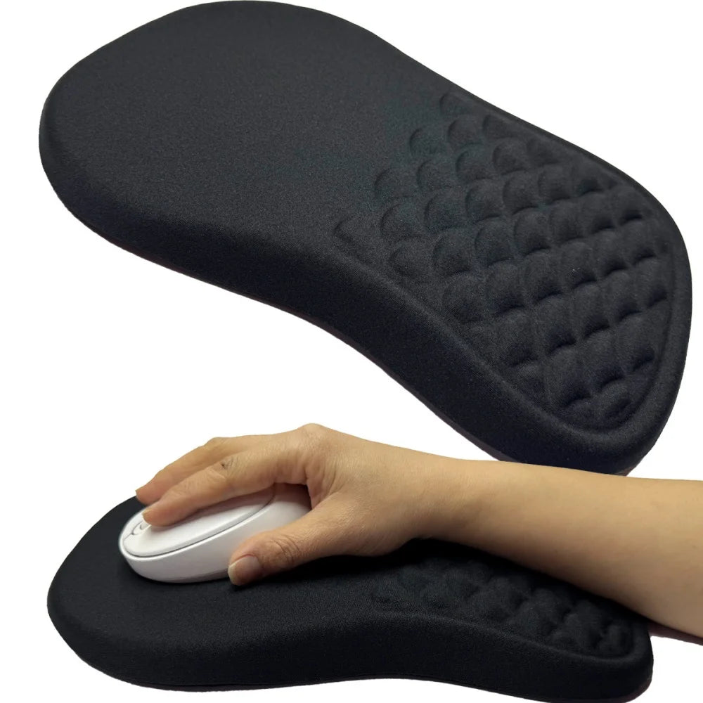 Ergonomic Memory-Foam Wrist-Rest Mouse Pad, Non-Slip