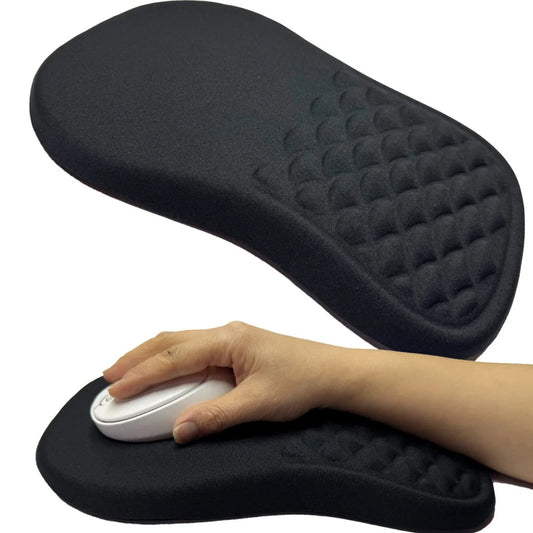 Ergonomic Memory-Foam Wrist-Rest Mouse Pad, Non-Slip