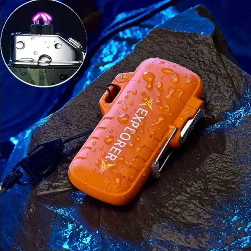 Rechargeable Double Arc Lighter — Windproof Plasma