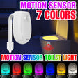 Motion-Sensor Toilet Night Light — 3-Mode RGB LED Bowl Light