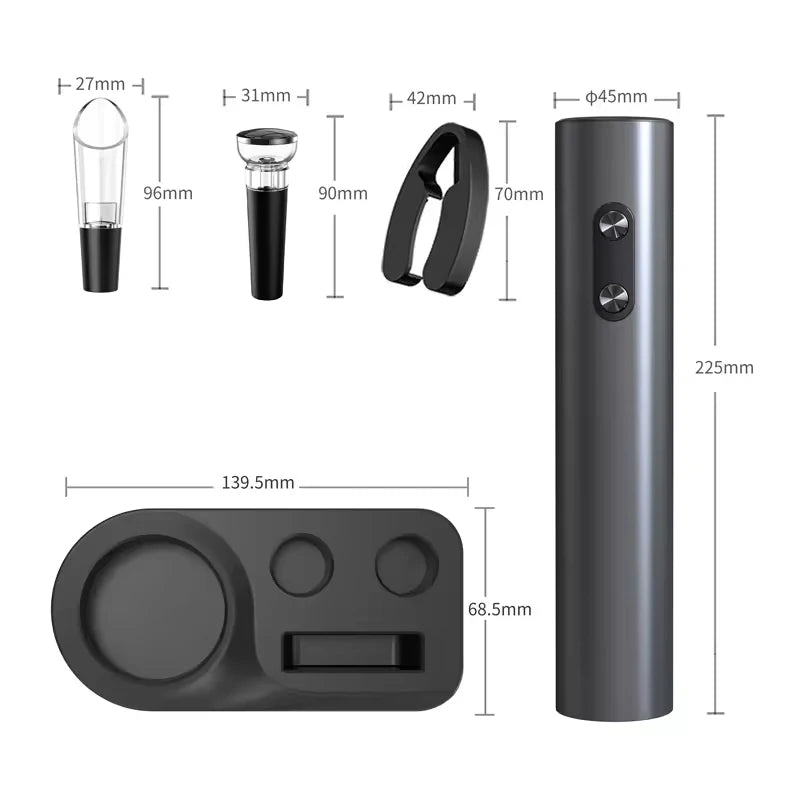 Electric Wine Opener Set with Accessories
