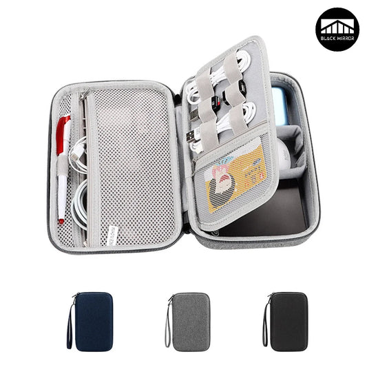 Large-Capacity Tech Organizer Pouch — Cable & Gadget Travel Case
