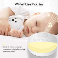 Portable White Noise Sleep Sound Machine — Night Light & Timer