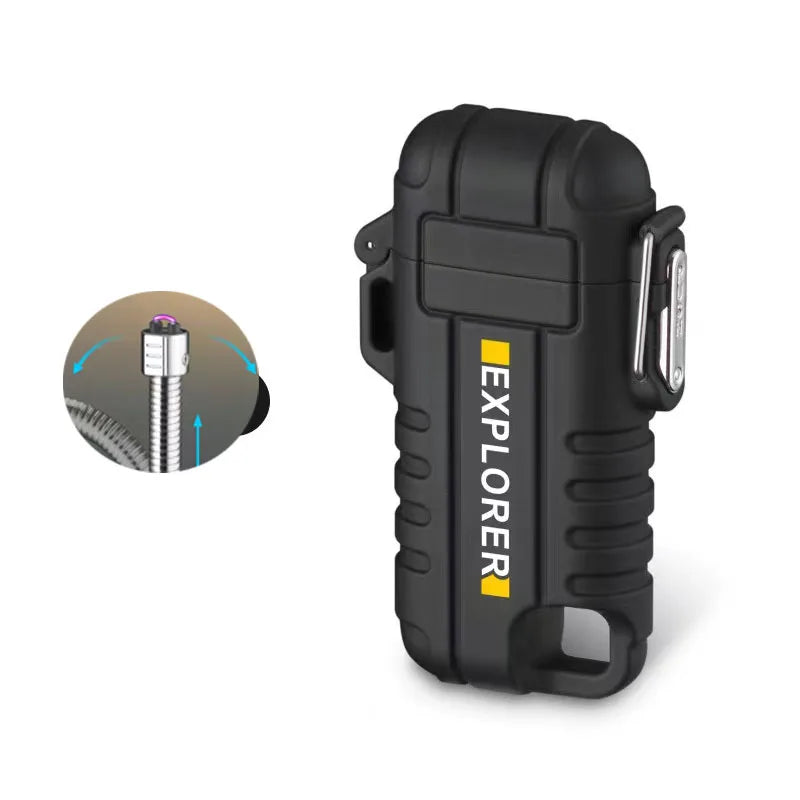 Rechargeable Double Arc Lighter — Windproof Plasma