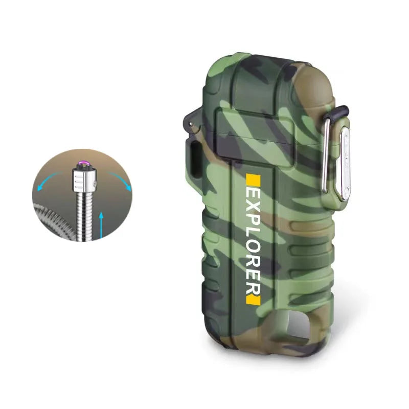 Rechargeable Double Arc Lighter — Windproof Plasma