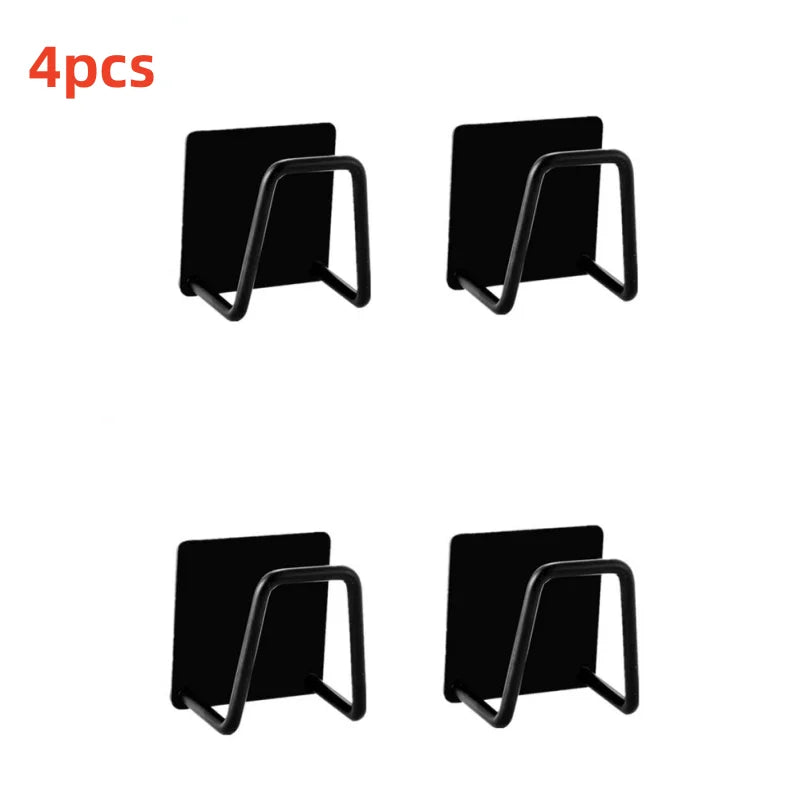 Adhesive Stainless-Steel Sponge & Dishcloth Holder Rack for Kitchen Sink