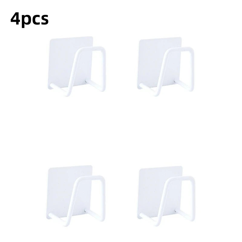 Adhesive Stainless-Steel Sponge & Dishcloth Holder Rack for Kitchen Sink