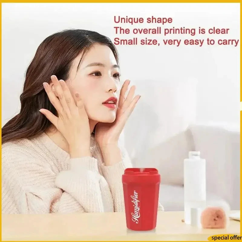 USB Car Aroma Diffuser Mini Humidifier 260ml Cup-Fit with LED Night Light
