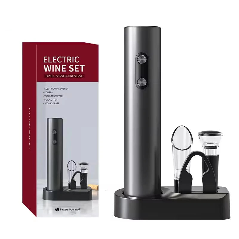 Electric Wine Opener Set with Accessories