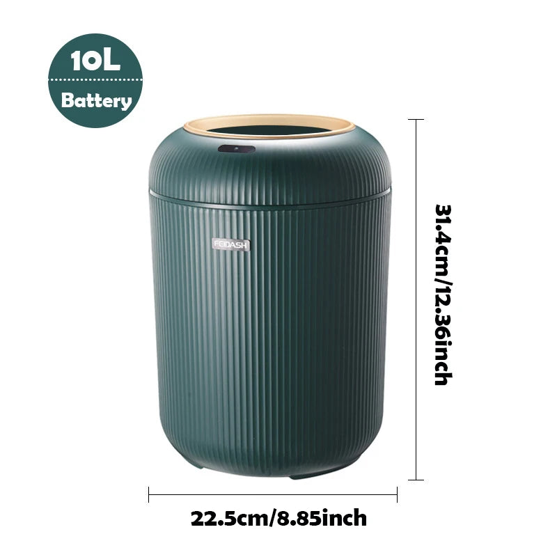 Motion-Sensor Trash Can — 10L Touchless Bin