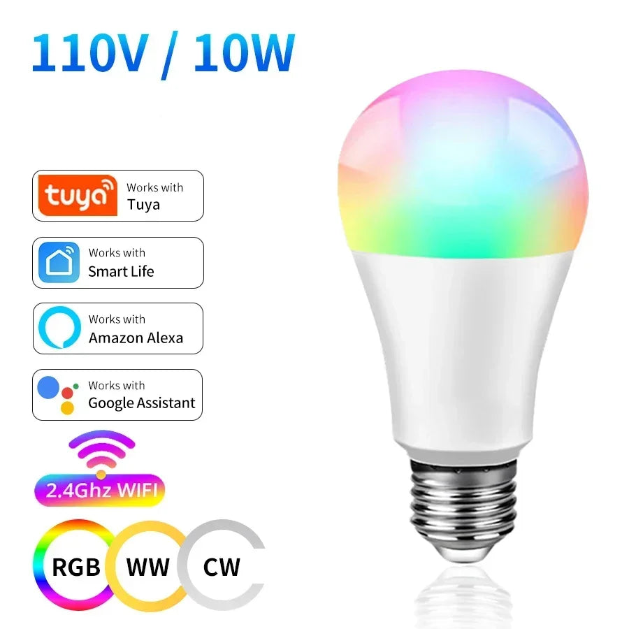 Tuya Smart RGB LED Bulb — WiFi, Voice Control