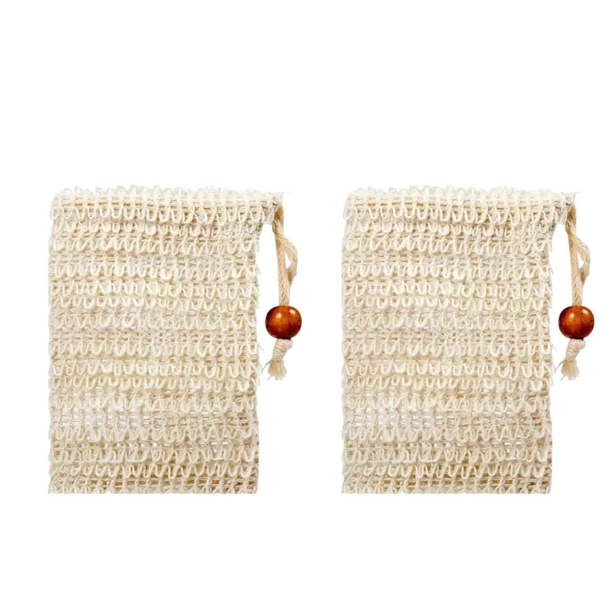 Exfoliating Loofah Back Scrubber Strap 2-Pack — Shower Bath Belt for Back Washing