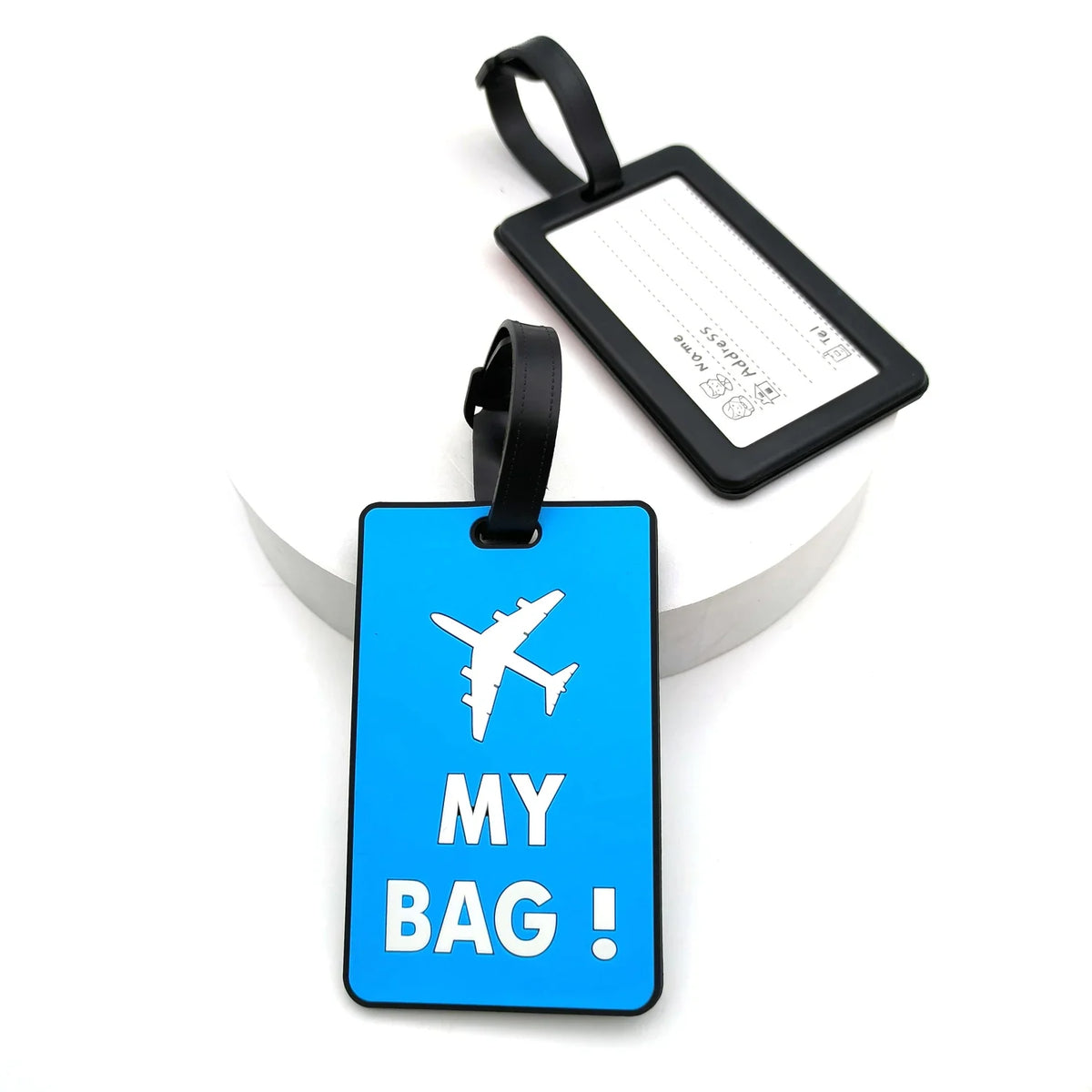 Silicone Luggage Tag — Durable ID Bag Tag for Suitcases & Backpacks