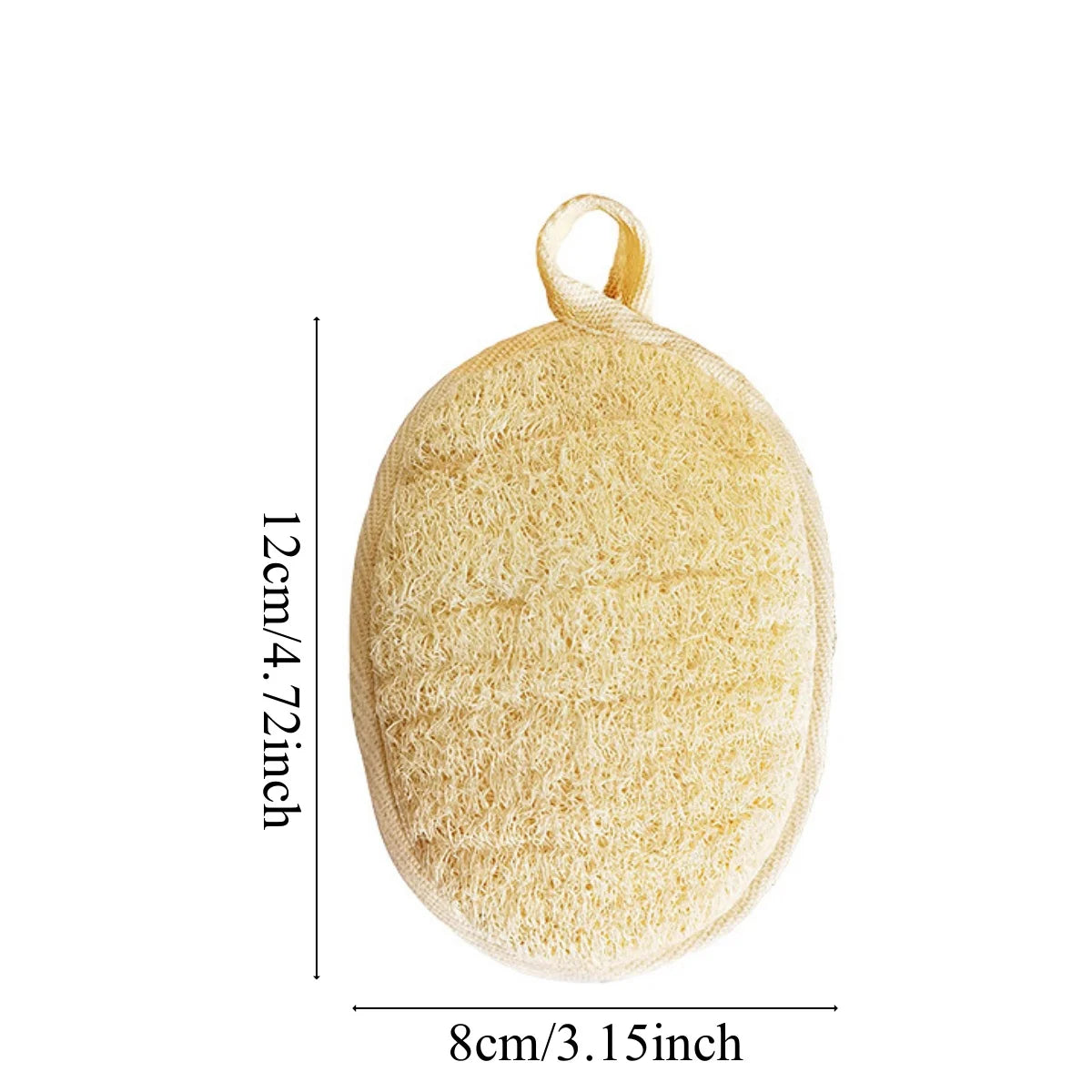Exfoliating Loofah Back Scrubber Strap 2-Pack — Shower Bath Belt for Back Washing