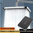 High-Pressure Rainfall Shower Head — 30cm
