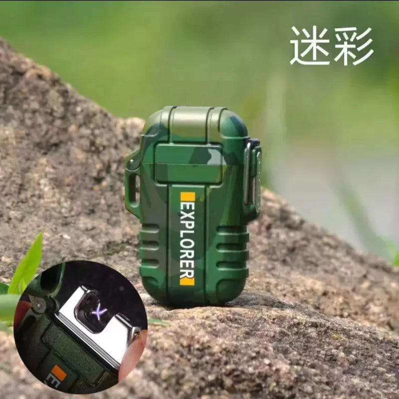 Rechargeable Double Arc Lighter — Windproof Plasma