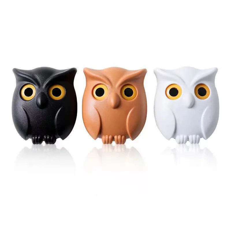 Magnetic Owl Wall Key Holder — Cute Bird Hook for Keys & Entryway