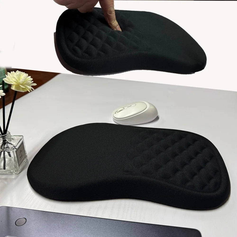 Ergonomic Memory-Foam Wrist-Rest Mouse Pad, Non-Slip