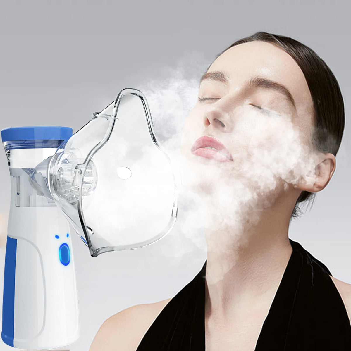 Nano Ionic Facial Steamer — Portable 2-in-1