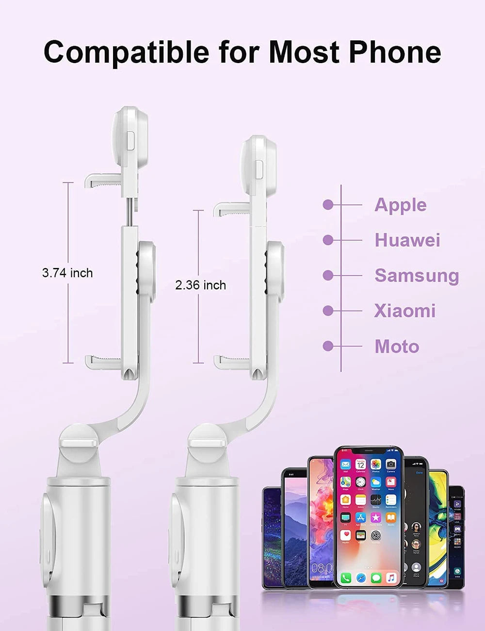3-in-1 Wireless Bluetooth Selfie Stick Tripod with Remote & LED Fill Light – Universal-Fit Smartphone Holder
