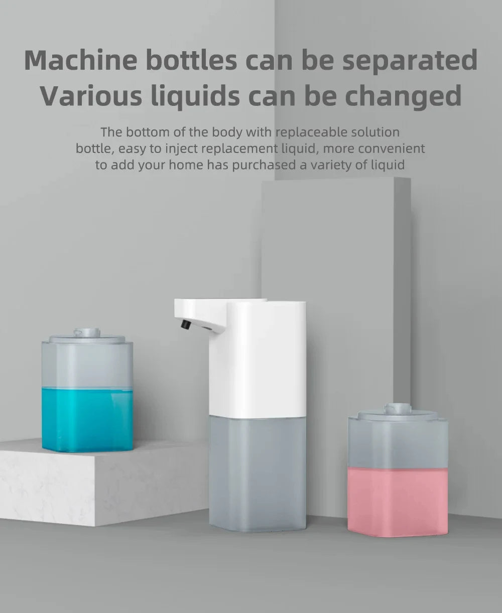 Touchless Automatic Foam Soap Dispenser 400ml USB Rechargeable — Infrared Sensor Hand Sanitizer Pump