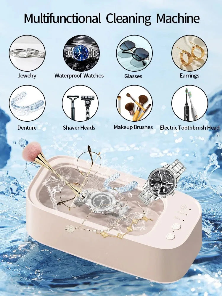 Ultrasonic Cleaner — USB Powered Jewelry & Glasses Cleaner