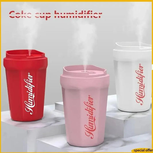USB Car Aroma Diffuser Mini Humidifier 260ml Cup-Fit with LED Night Light