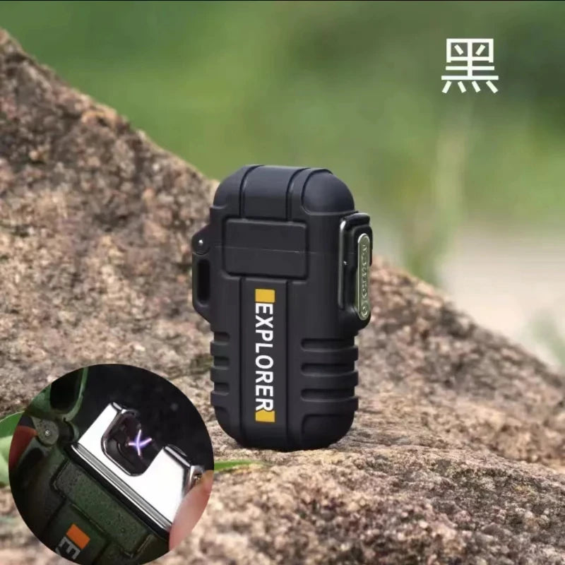 Rechargeable Double Arc Lighter — Windproof Plasma